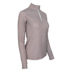 Stripe 1/4 Zip Riding Top