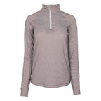 Stripe 1/4 Zip Riding Top