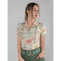 Vintage Floral Ice-Feel Short Sleeve Top