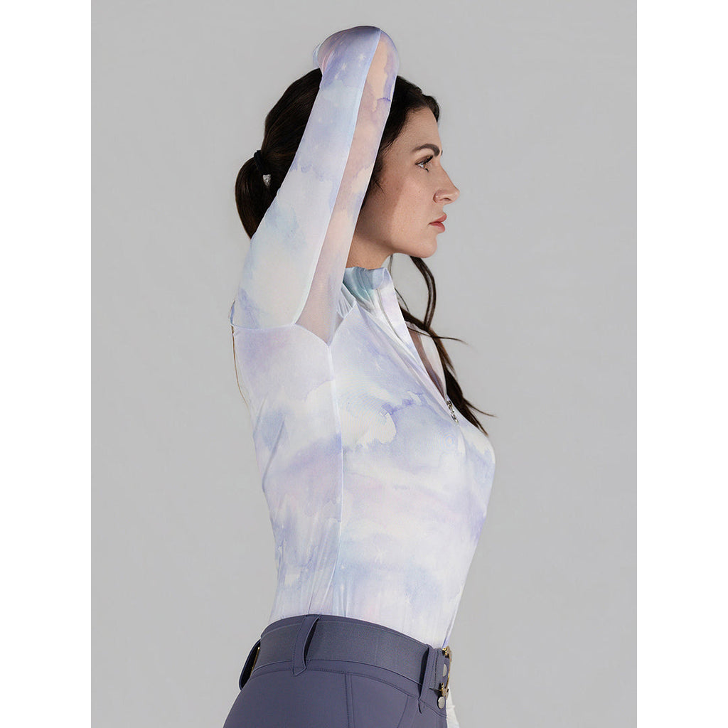 Opalite Skies 1/4 Zip Long Sleeve Top