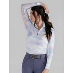 Opalite Skies 1/4 Zip Long Sleeve Top