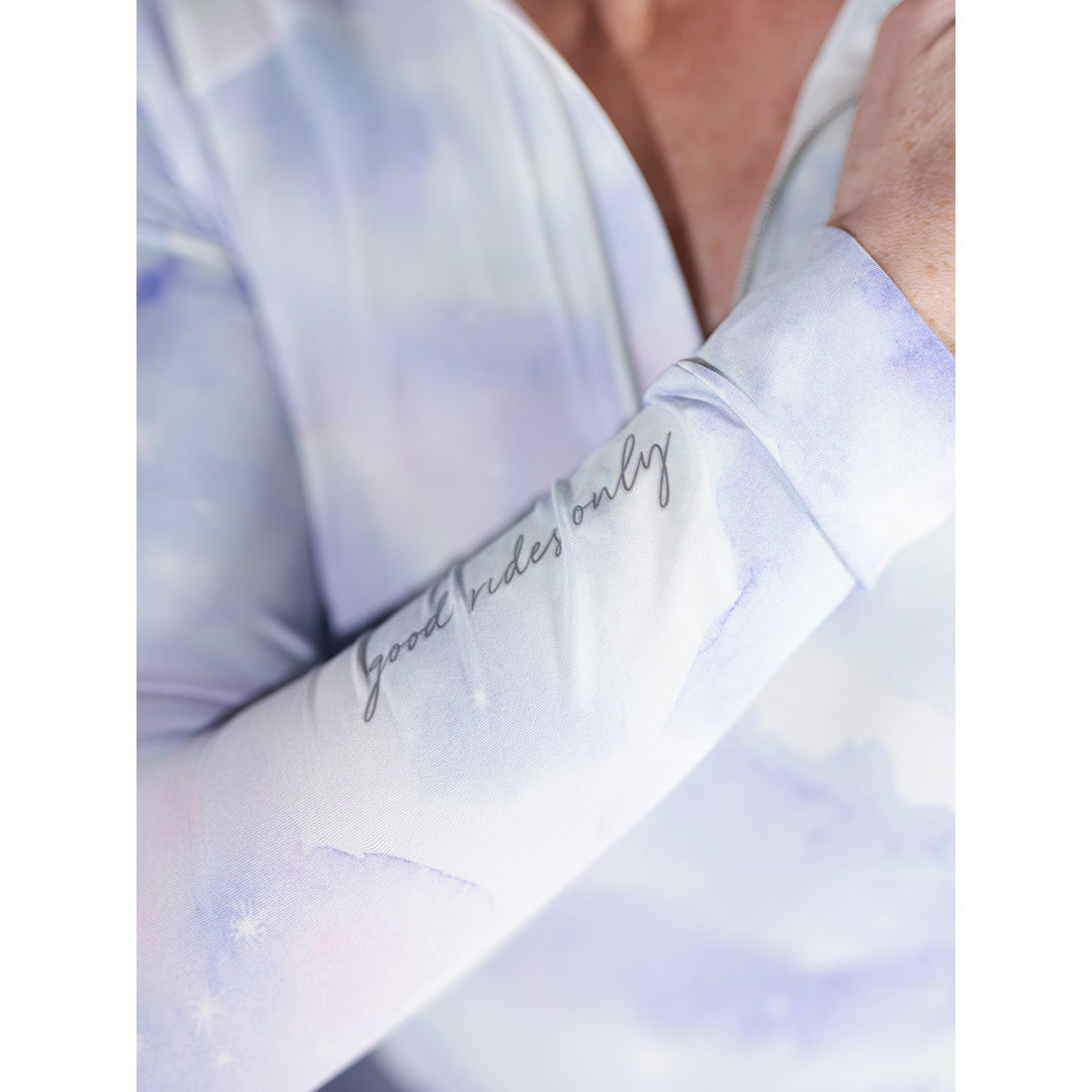 Opalite Skies 1/4 Zip Long Sleeve Top