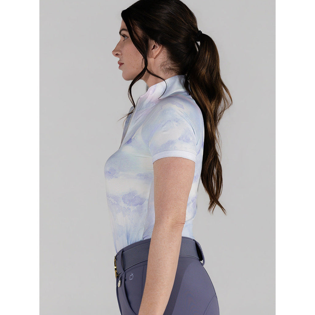 Opalite Skies 1/4 Zip Short Sleeve Top