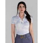 Opalite Skies 1/4 Zip Short Sleeve Top