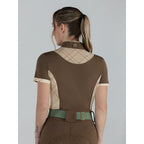 Chestnut/Spring Plaid Grace 1/4 Zip Short Sleeve