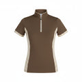 Chestnut/Spring Plaid Grace 1/4 Zip Short Sleeve