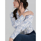 Moonrise Toile Breezy Button Up