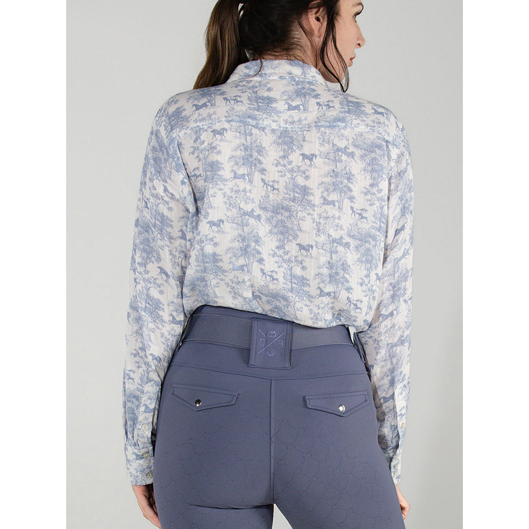 Moonrise Toile Breezy Button Up
