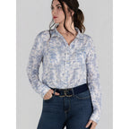 Moonrise Toile Breezy Button Up