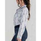 Moonrise Toile Breezy Button Up