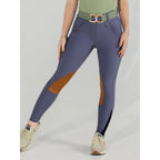 Sport Suede Knee Patch Breeches-Purple Dusk