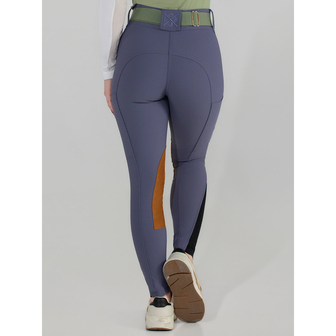Sport Suede Knee Patch Breeches-Purple Dusk