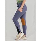 Sport Suede Knee Patch Breeches-Purple Dusk