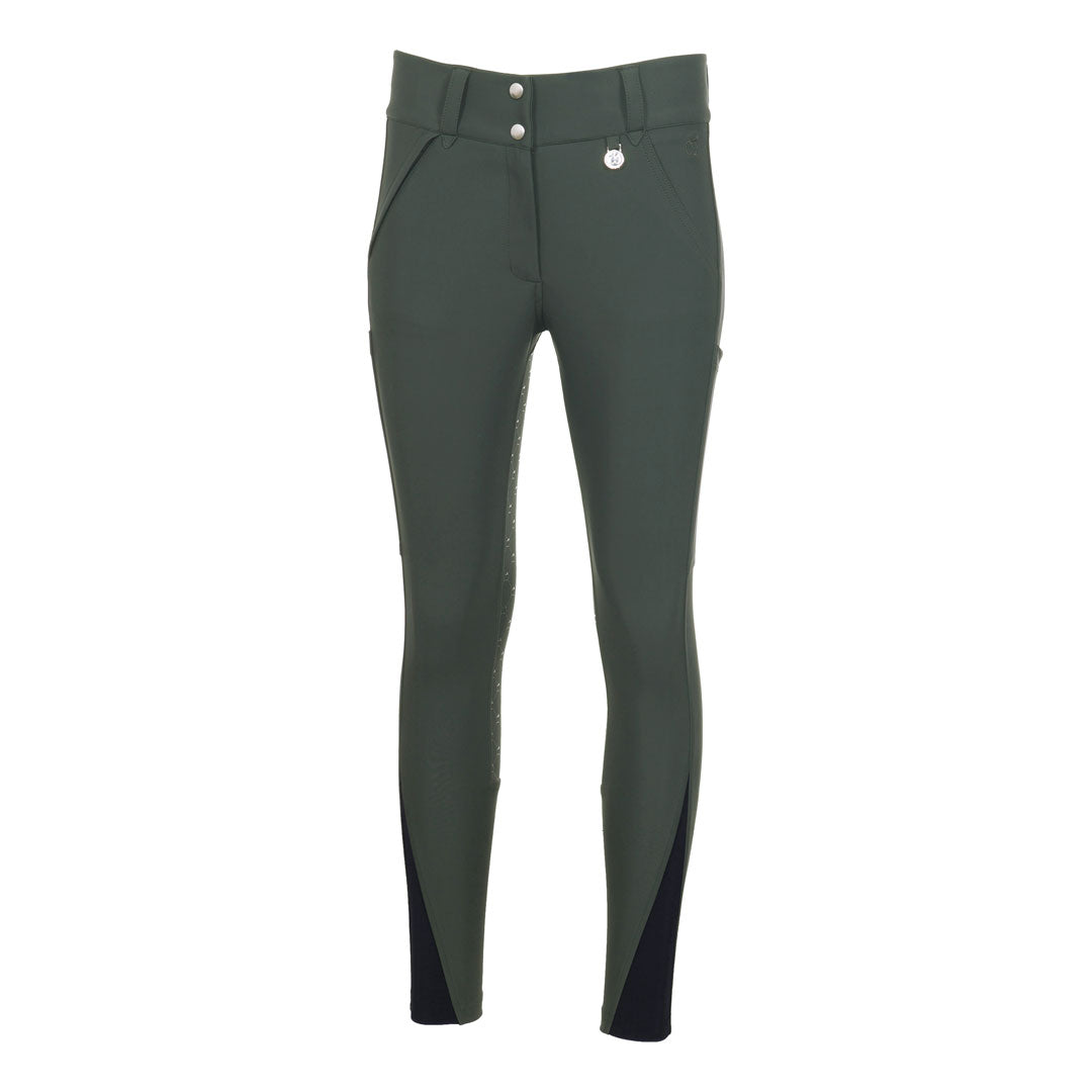 Hybrid Silicone Full Seat Breeches - Rosemary