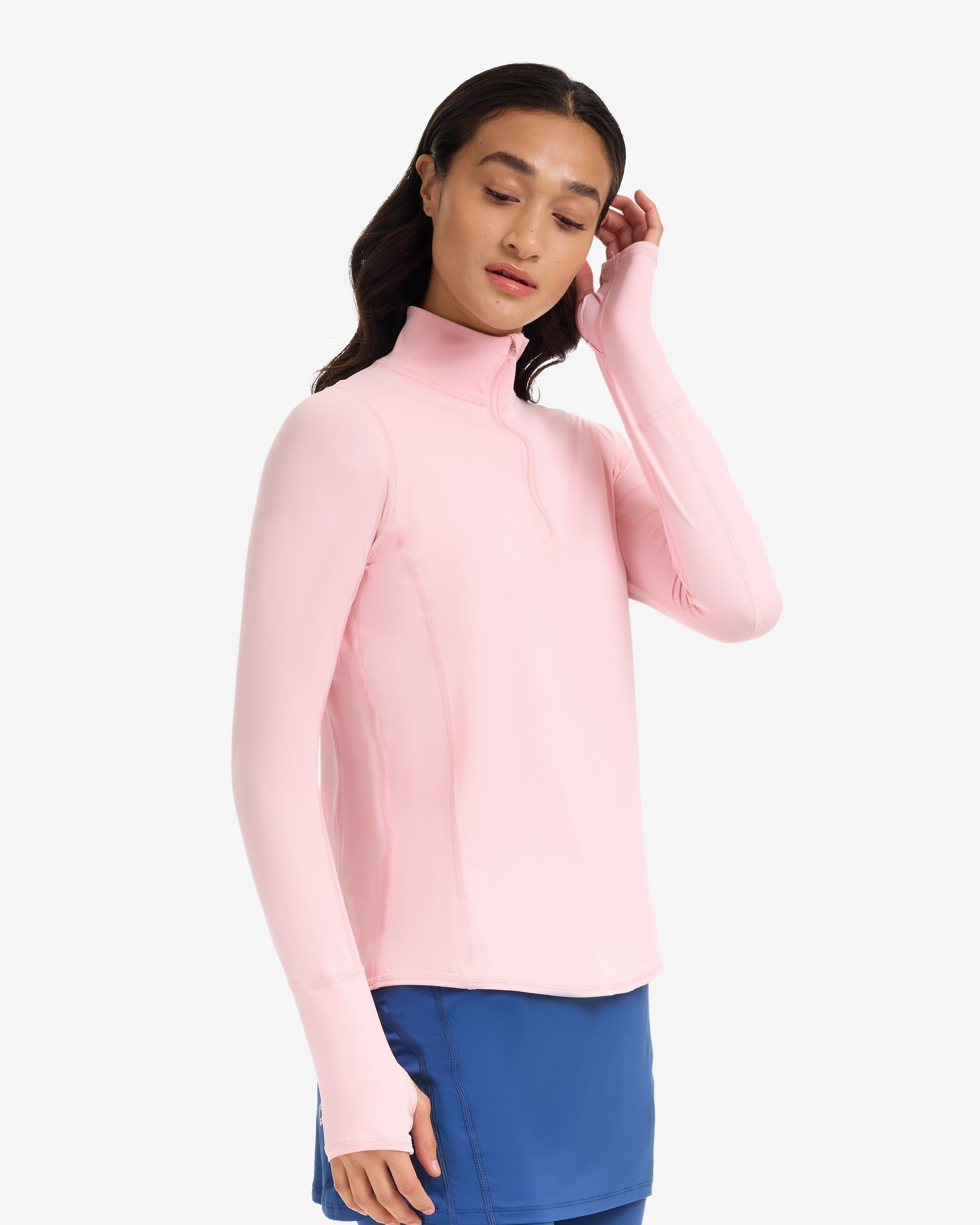 Mock Zip Top Relaxed