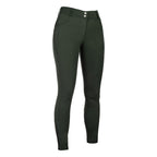 Dark green riding pants on a white background