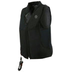 Black vest with a carabiner on a white background