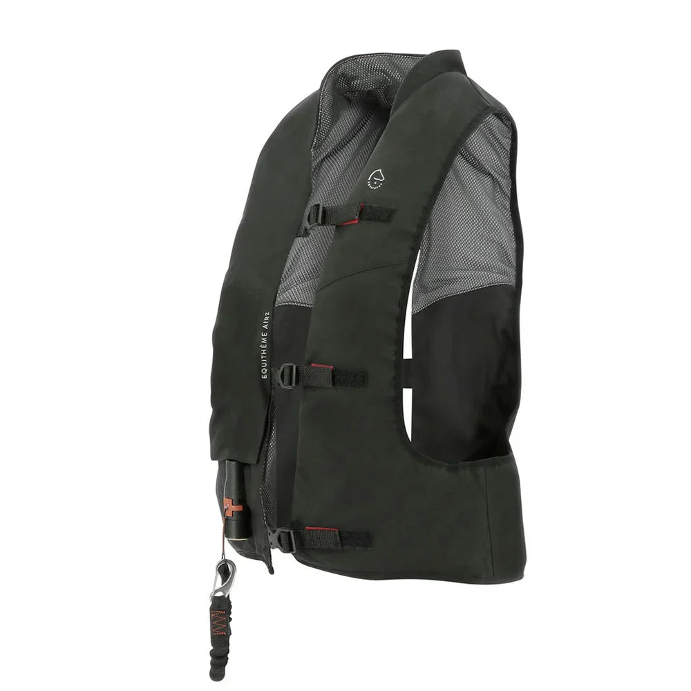 black equestrian airbag vest