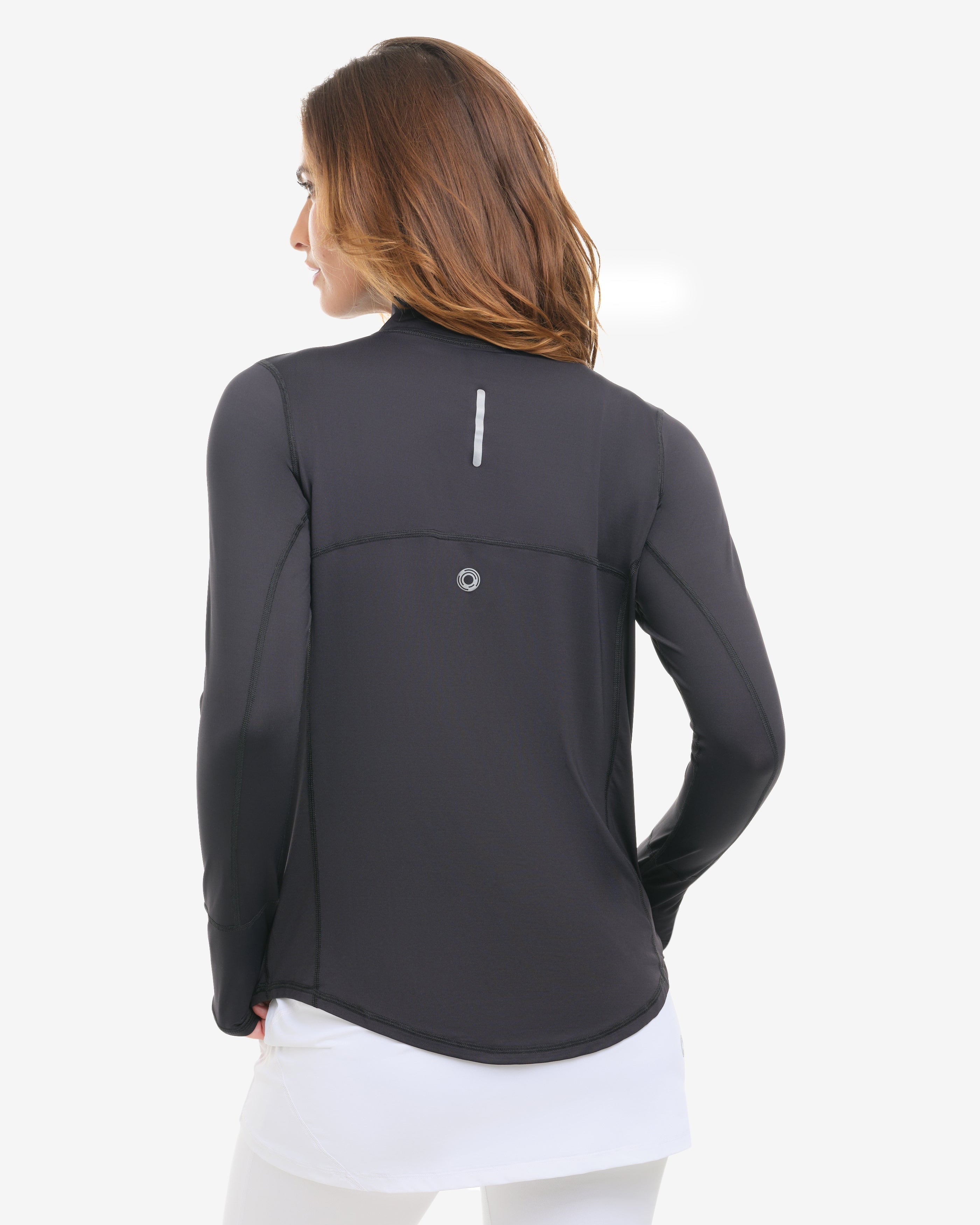Mock Zip Top Relaxed