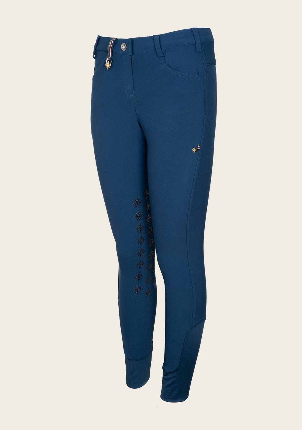 Knee Patch Peacock Blue Breeches