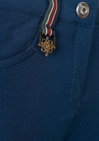Knee Patch Peacock Blue Breeches
