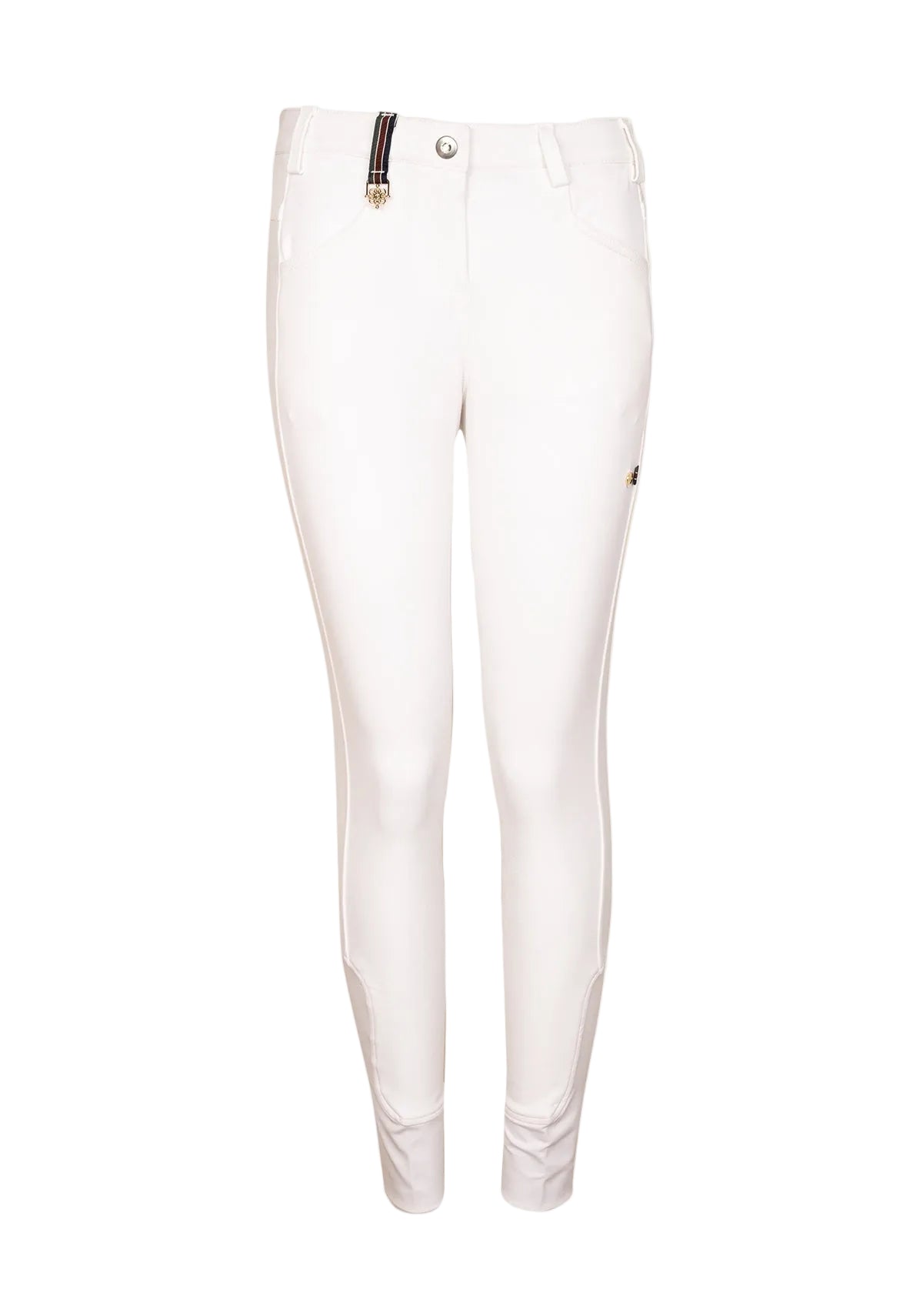 White pants on a white background