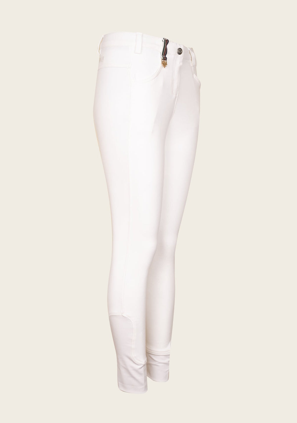 Higher Waist White Show Breeches