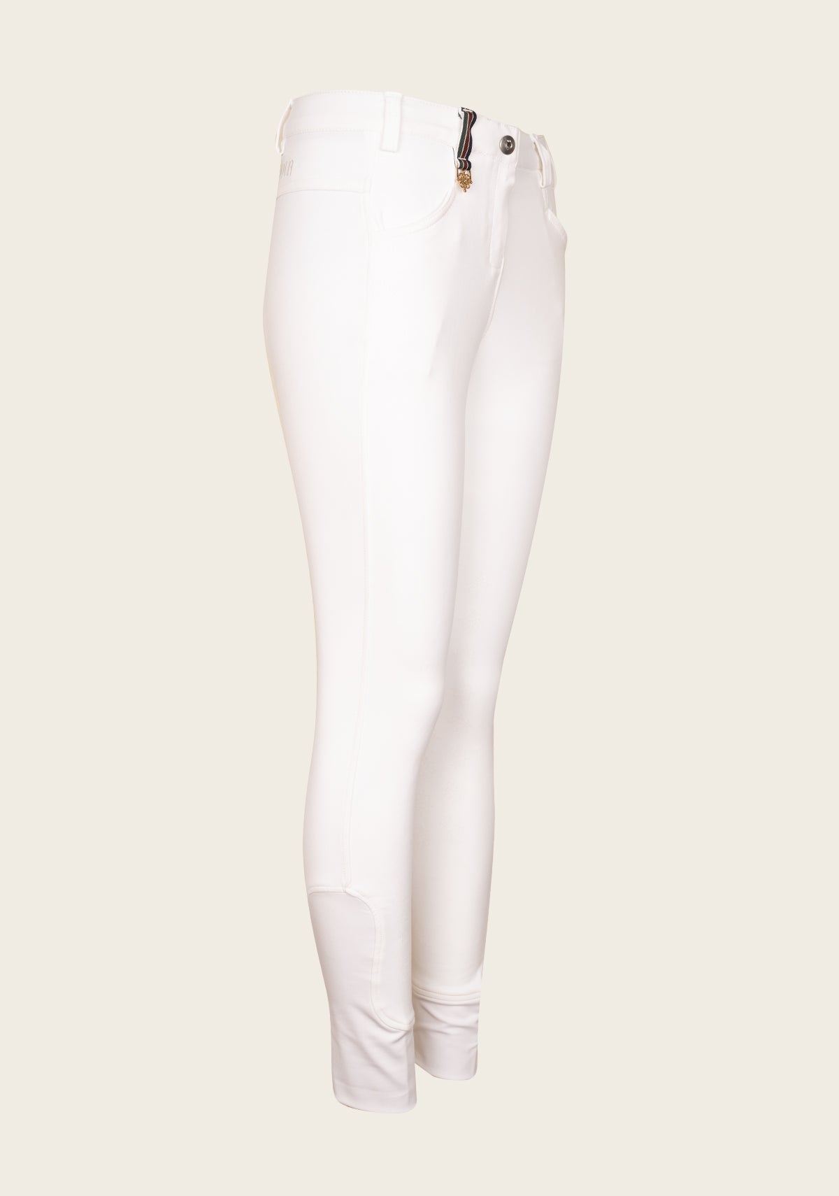 Higher Waist White Show Breeches