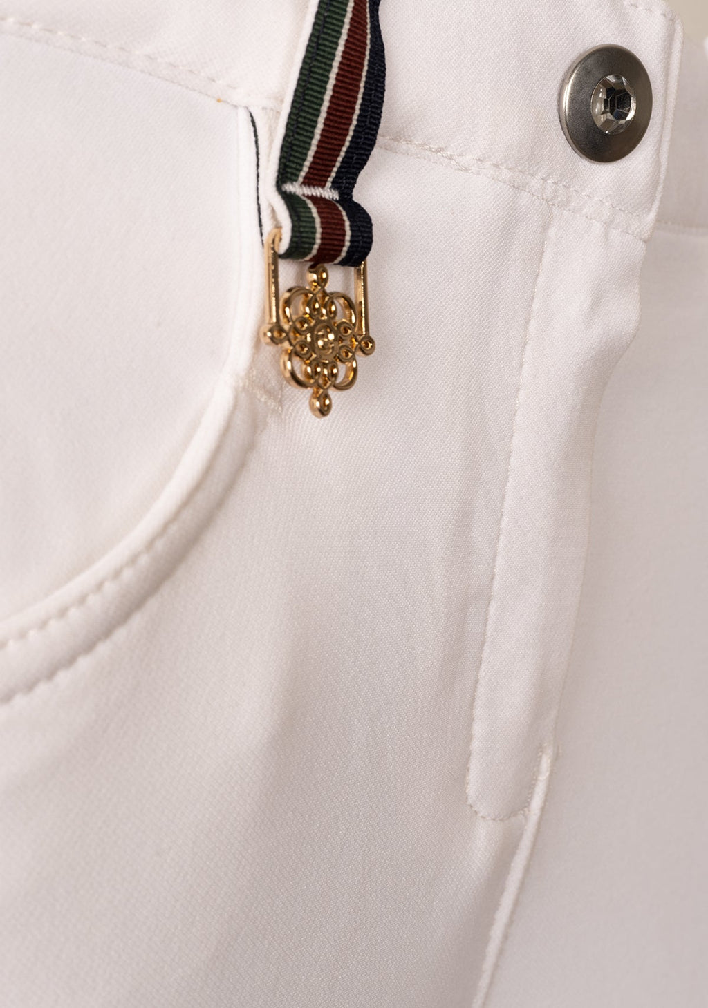 Higher Waist White Show Breeches