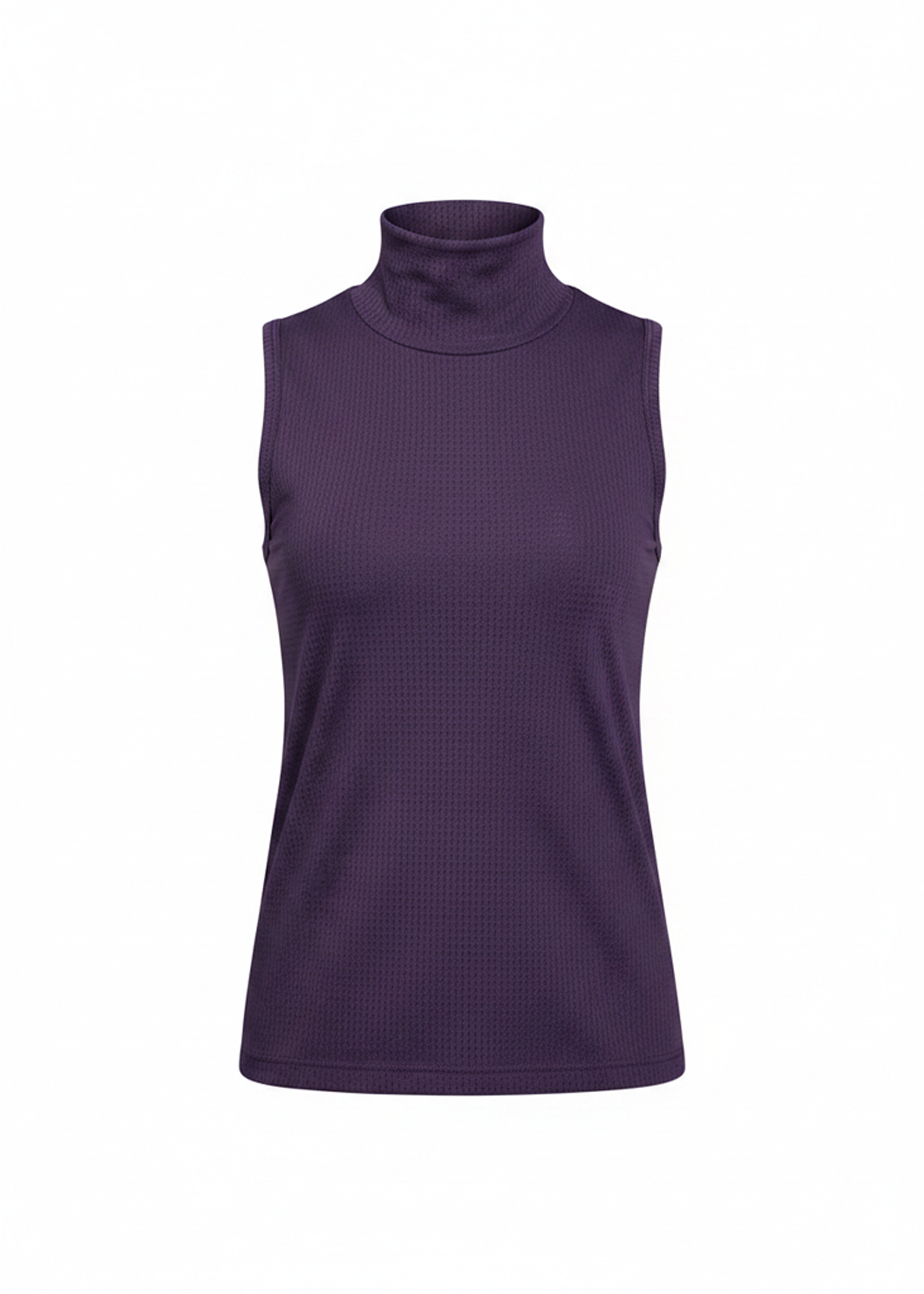 Blaire Perforated Turtleneck Tank Top