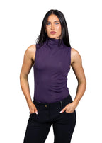 Blaire Perforated Turtleneck Tank Top