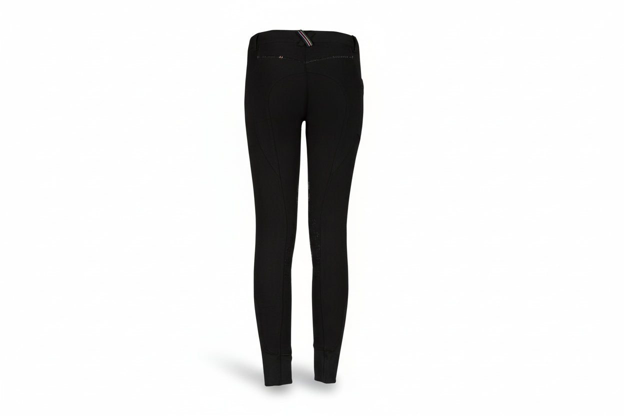 Black Full Seat Bamboo Breeches