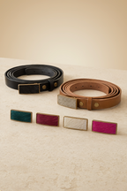 Buckle & Bound Slim Leather Belt