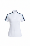 Stripe Short Sleeve Quarter Zip