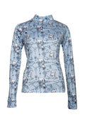 Long-sleeve shirt with horse pattern 