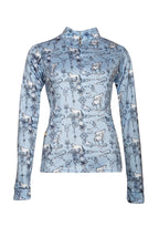 Long-sleeve shirt with horse pattern 