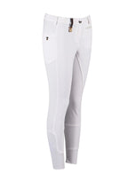 White riding pants on a white background