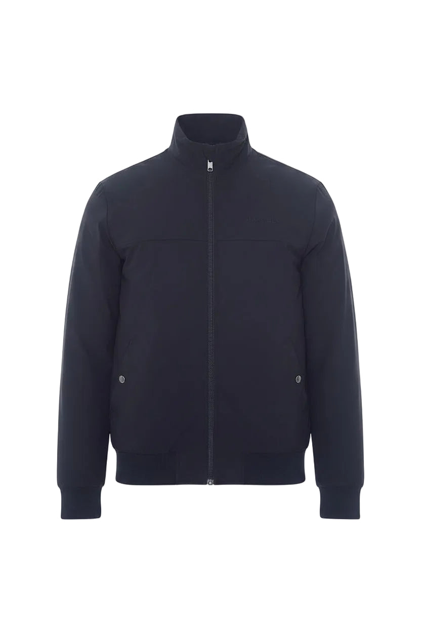 a black jacket on a white background
