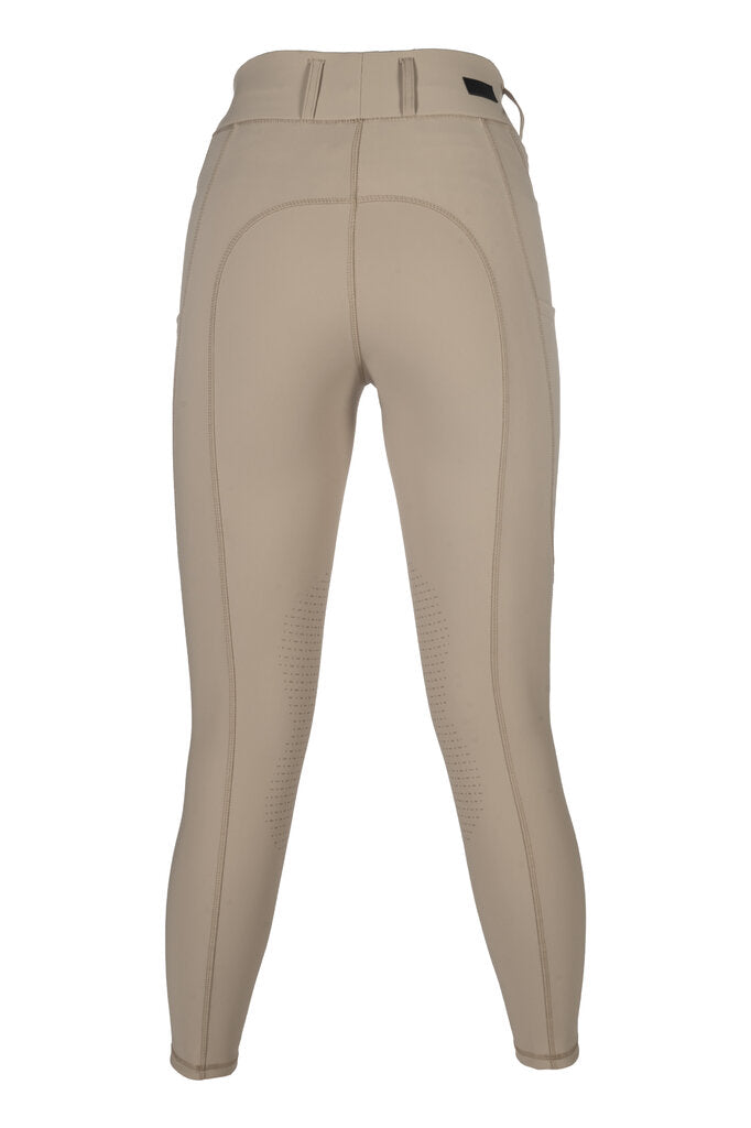 Beige riding pants on a white background
