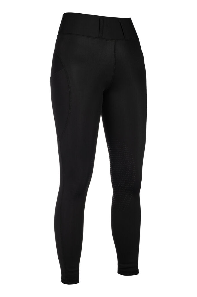 Black leggings on a white background
