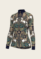Mermaid Horses Quarter Zip Sun Shirt