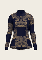 Mermaid Horses Quarter Zip Sun Shirt