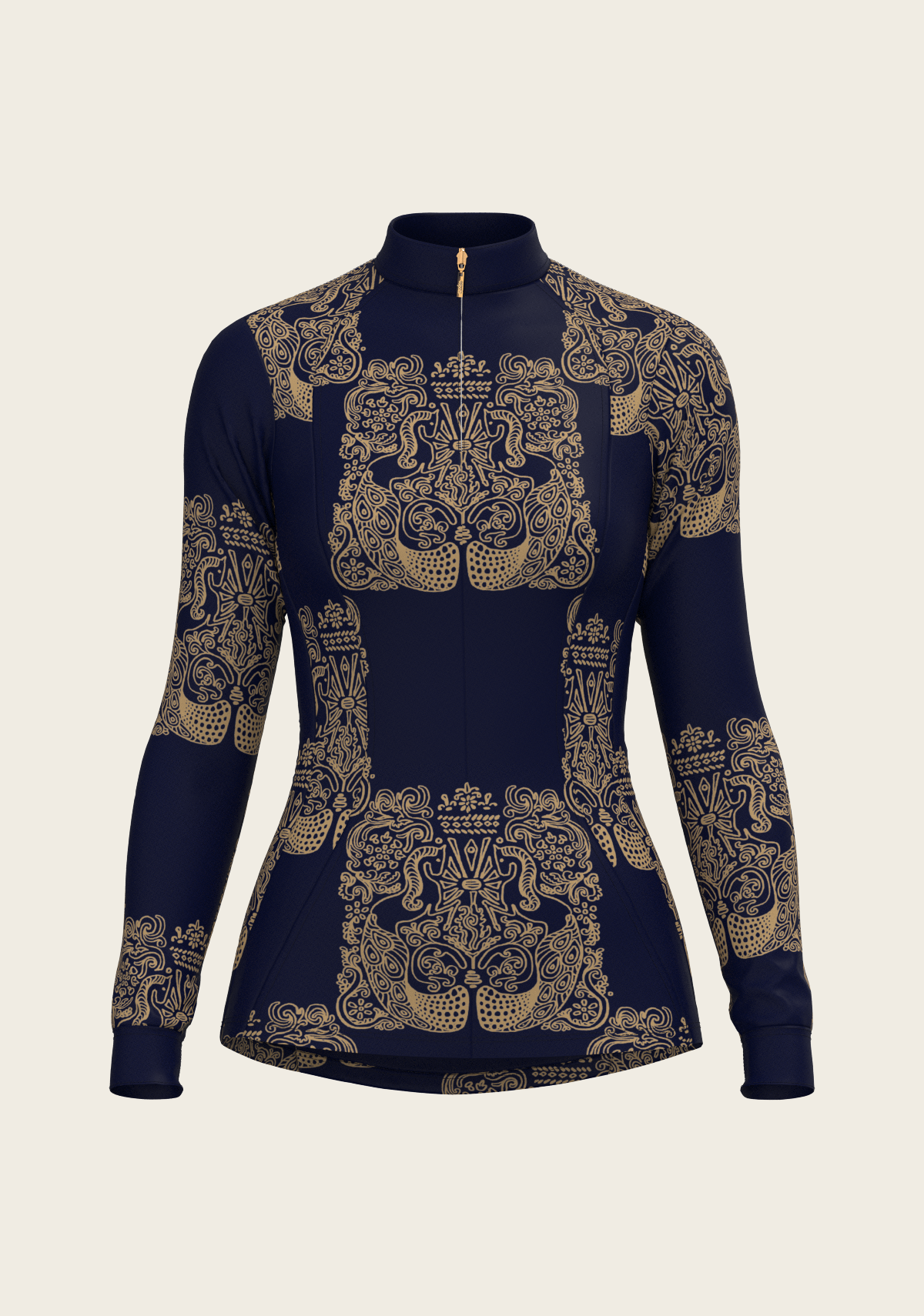 Mermaid Horses Quarter Zip Sun Shirt