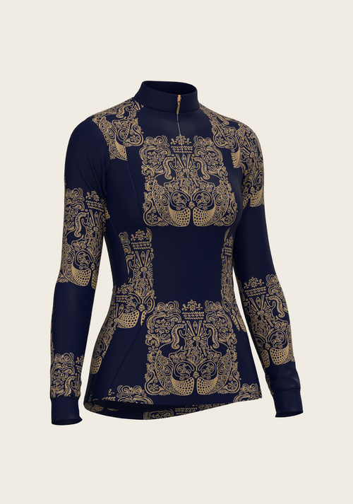 Mermaid Horses Quarter Zip Sun Shirt