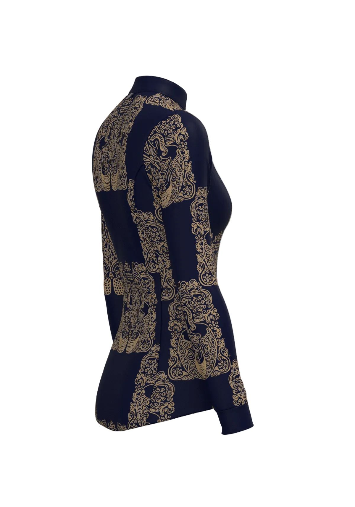Mermaid Horses Quarter Zip Sun Shirt