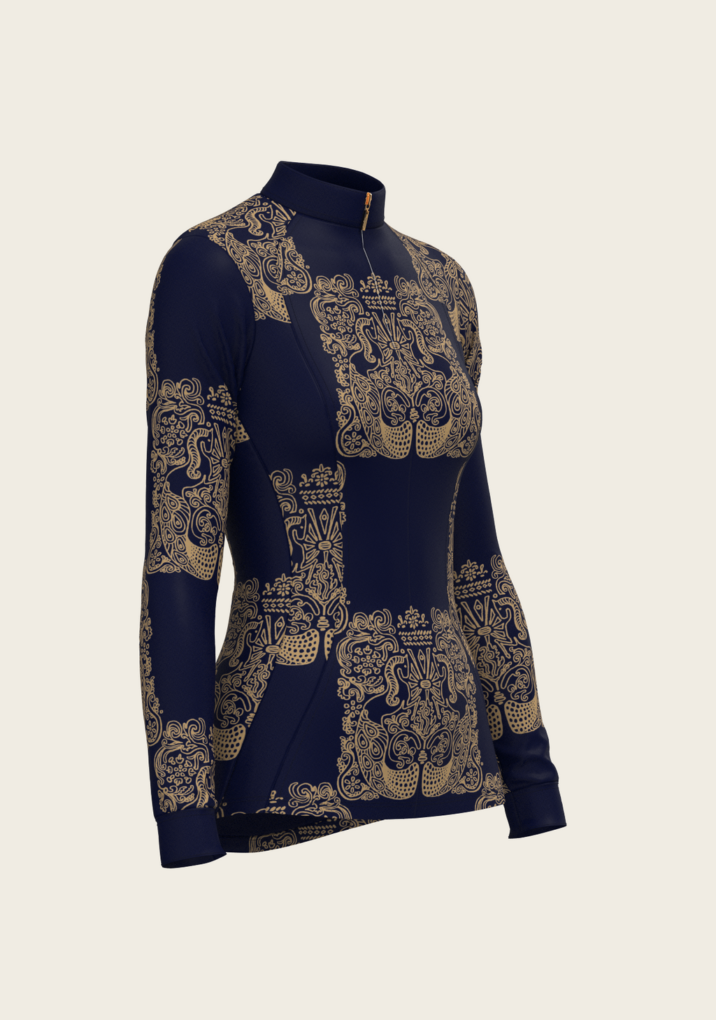 Mermaid Horses Quarter Zip Sun Shirt
