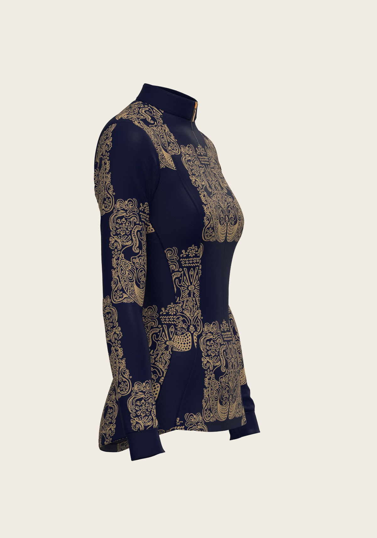 Mermaid Horses Quarter Zip Sun Shirt