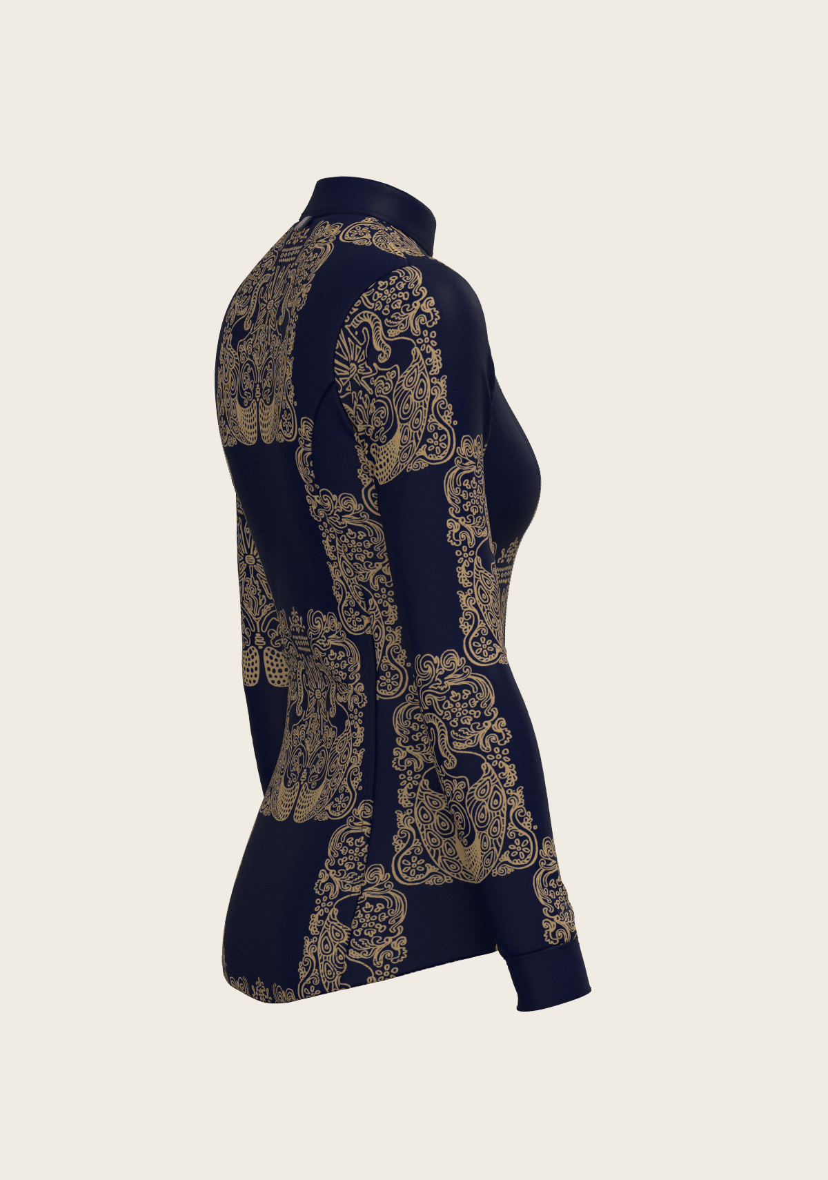 Mermaid Horses Quarter Zip Sun Shirt