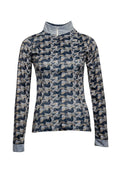 Running Horses Navy Quarter Zip Sun Shirt