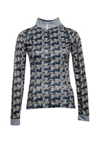 Running Horses Navy Quarter Zip Sun Shirt